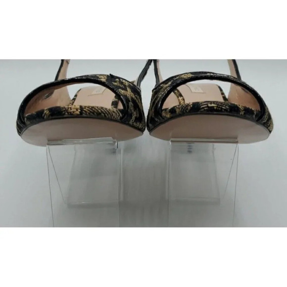 Pura Lopez Leopard Print Kitten Heel Sandals Size 37 EUR ( 7 US)  NWOB - Picture 9 of 11